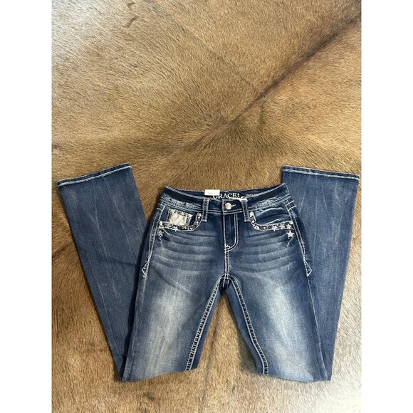 NEW Women’s Grace in LA Horseshoe Star Jean - Picture 2 of 4